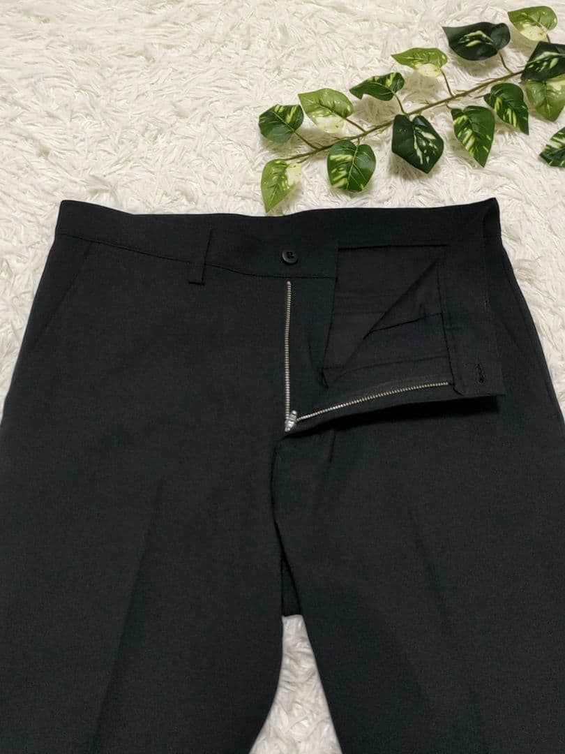 【新品】BEAMS　SOLOTEX SHOECUT PANTS　L　ブラック