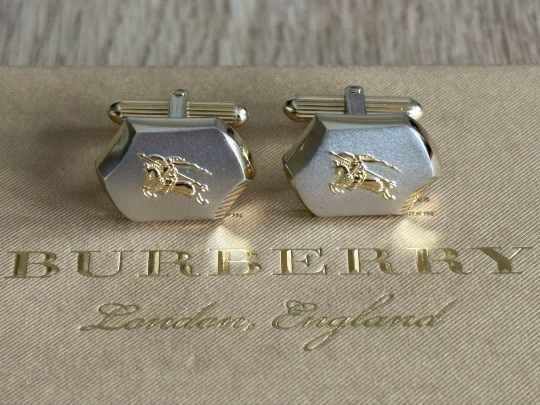 美品 BURBERRY スターリングシルバー製カフリンクス※付属品無し