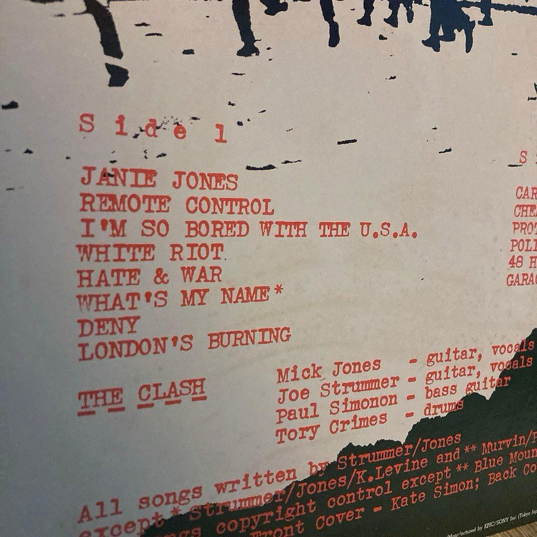 人気盤 The Clash 白い暴動 ザ・クラッシュ レコード LP