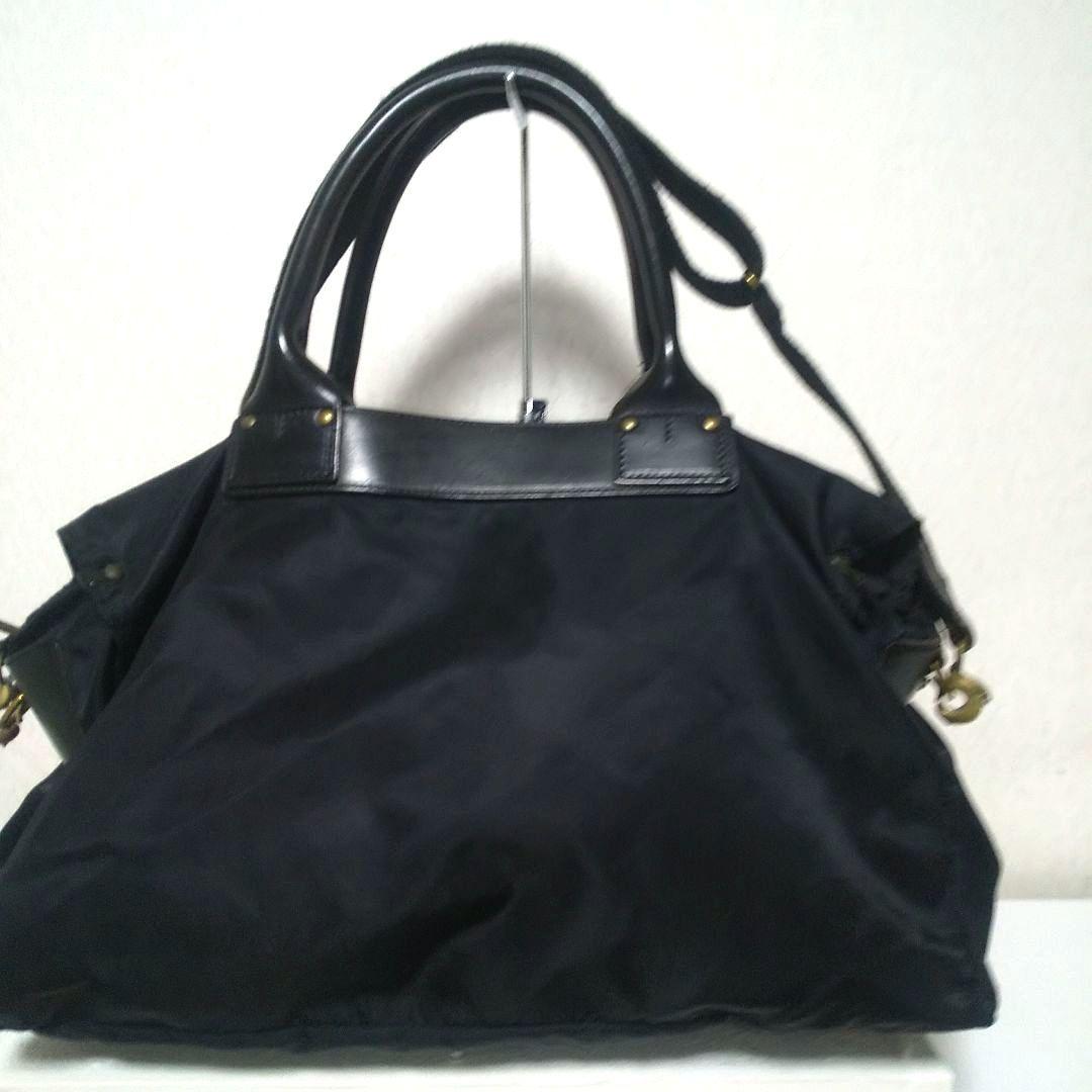 Felisi P4/6 ボストンバッグ ブラック ナイロン×レザー 2way