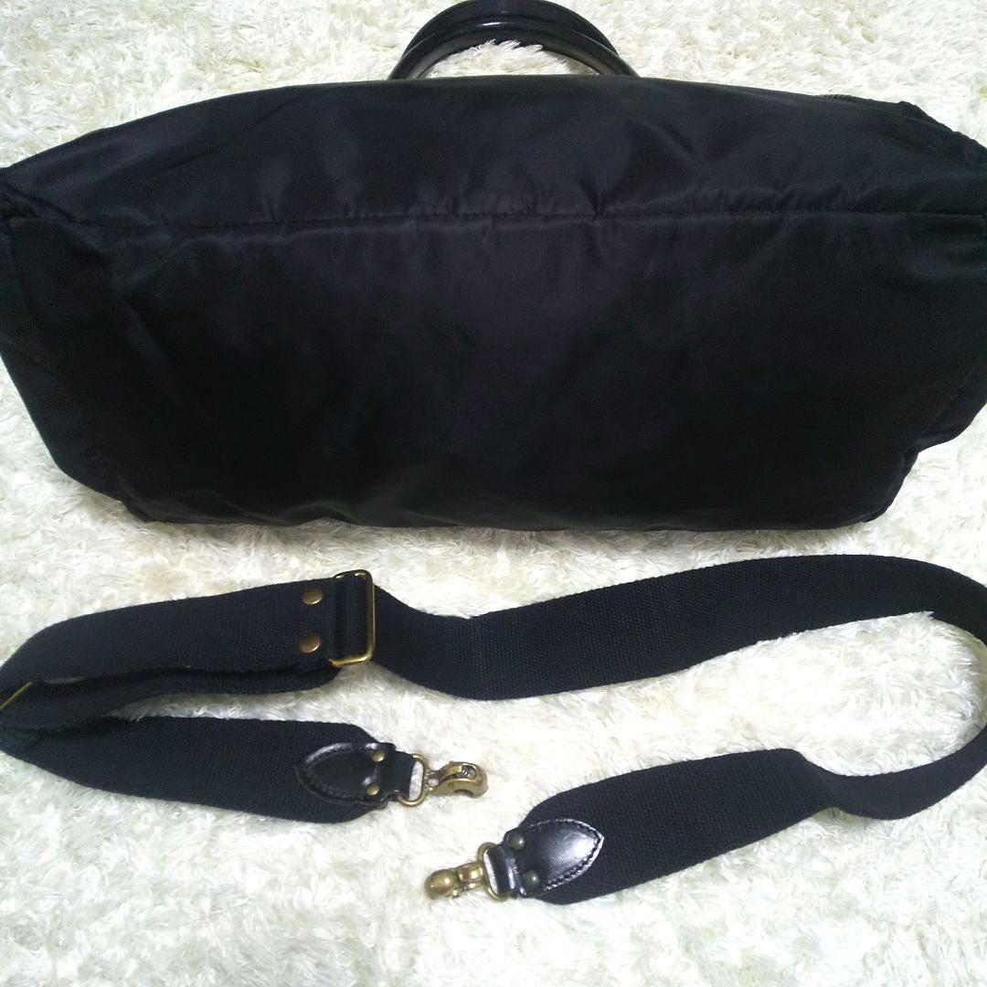 Felisi P4/6 ボストンバッグ ブラック ナイロン×レザー 2way