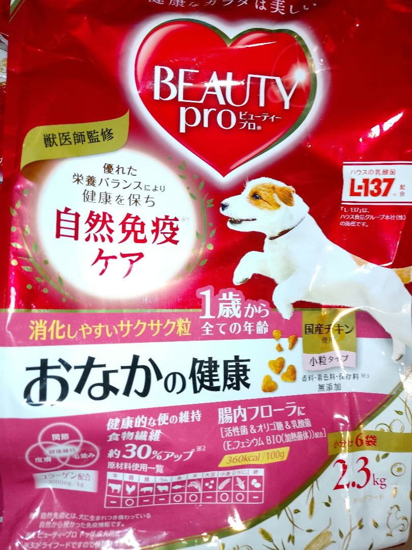 ビューティープロ1袋から 2.5kg✕2袋 2.3kg✕3袋　200g✕3袋
