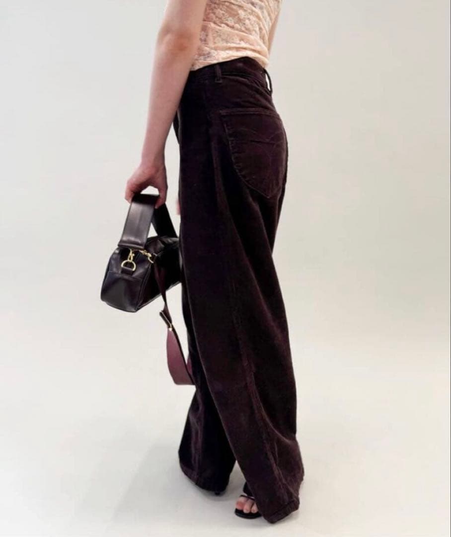 【ROLLAS for LULU】corduroy wide pants