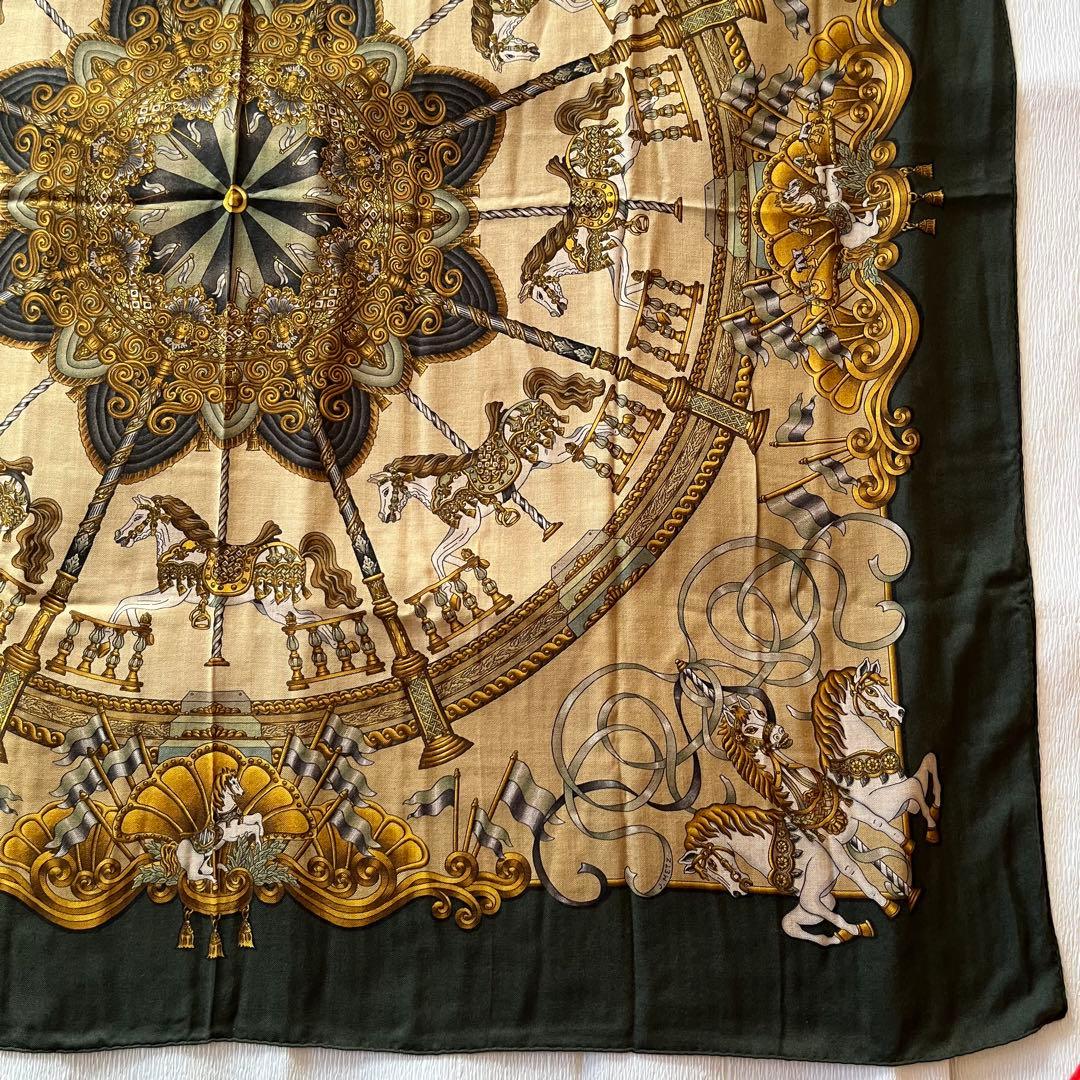 美品　エルメス　カシシル　メリーゴーランド柄