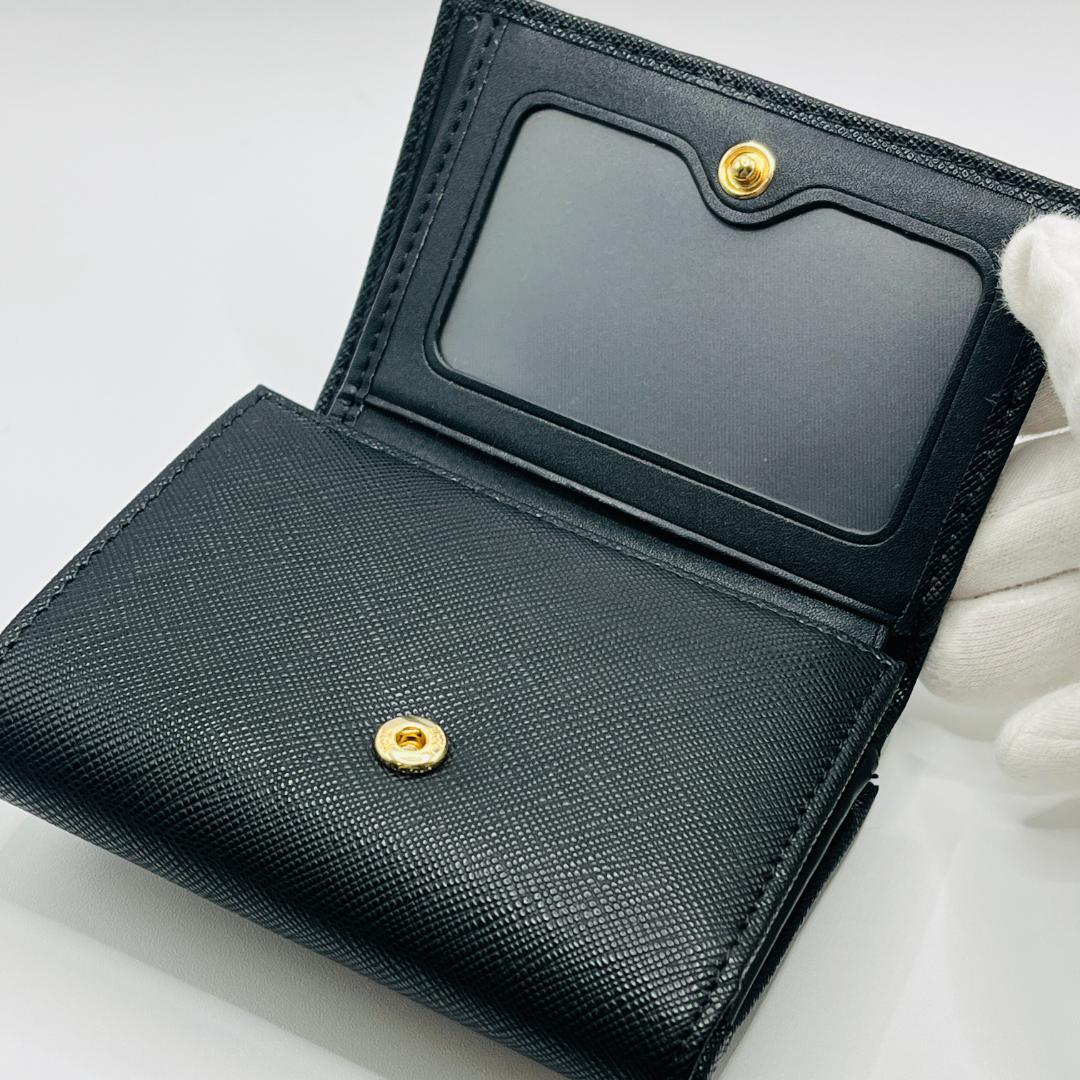 大人気 Vivienne Westwood 特価 がま口 折財布 黒 金オーブ