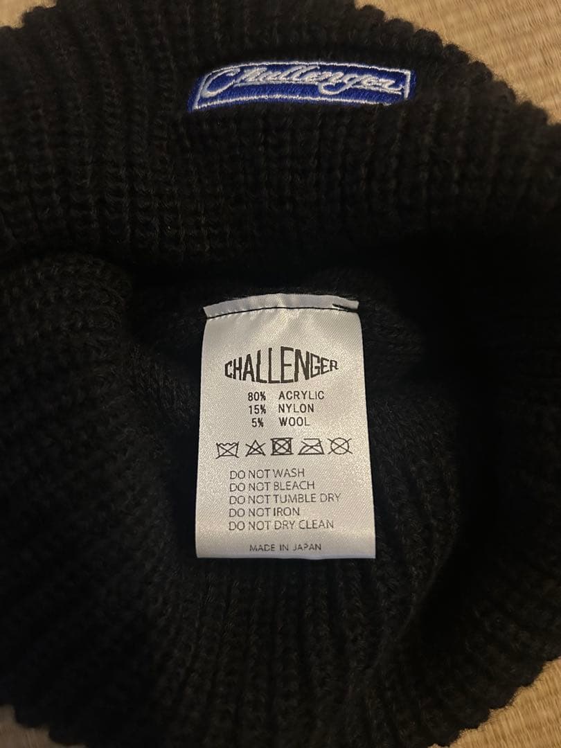 チャレンジャー　BAR LOGO KNIT CAP フリー　ニット帽