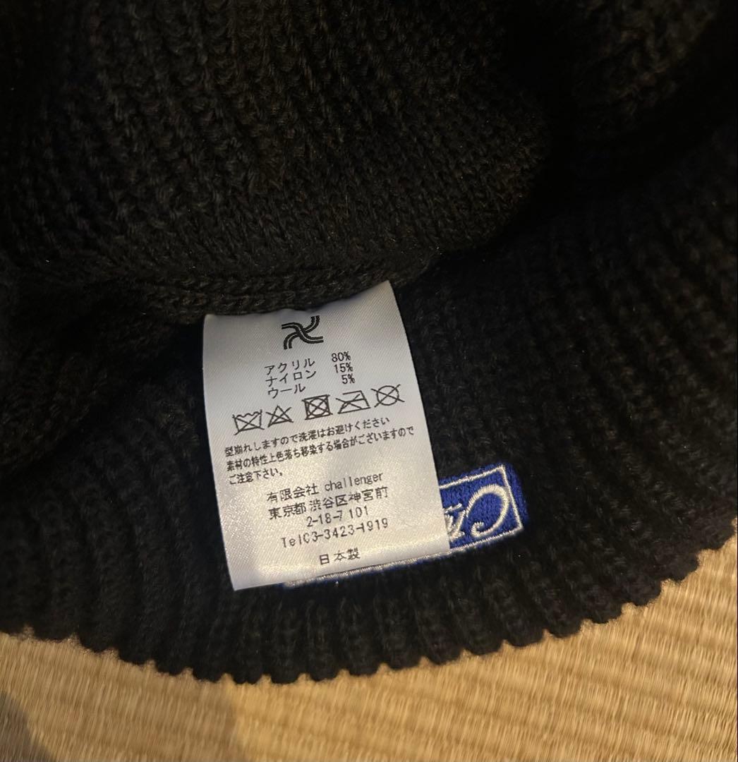 チャレンジャー　BAR LOGO KNIT CAP フリー　ニット帽