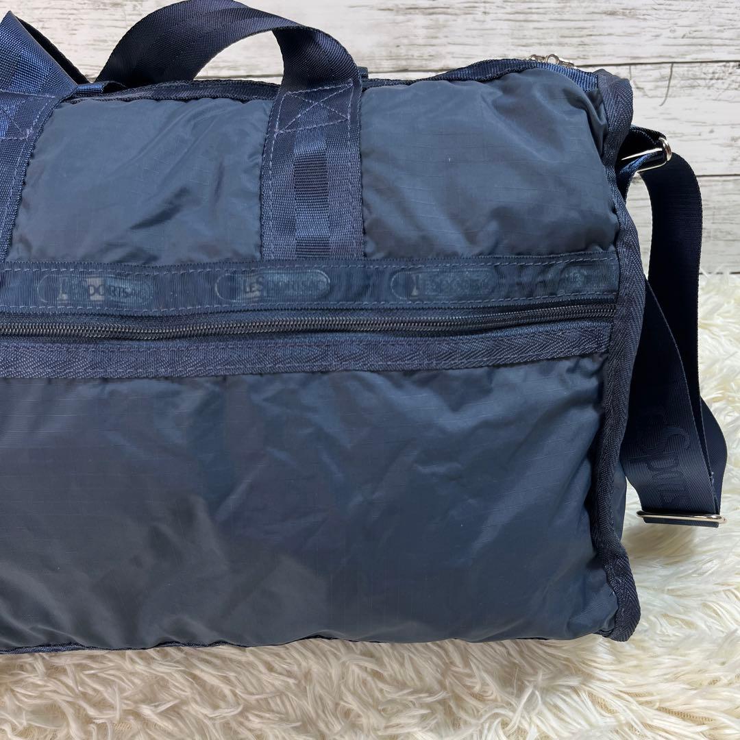美品 レスポートサック ボストンバッグ ネイビー 2way