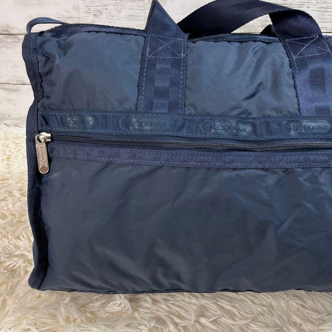 美品 レスポートサック ボストンバッグ ネイビー 2way
