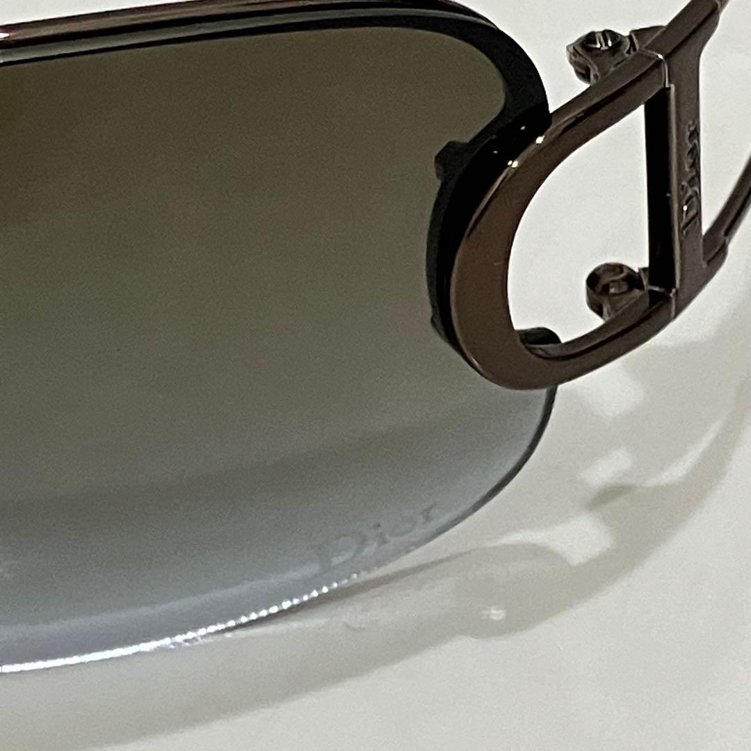 極美品 Dior ディオール サングラス ハーフリム グラデーション リムレス