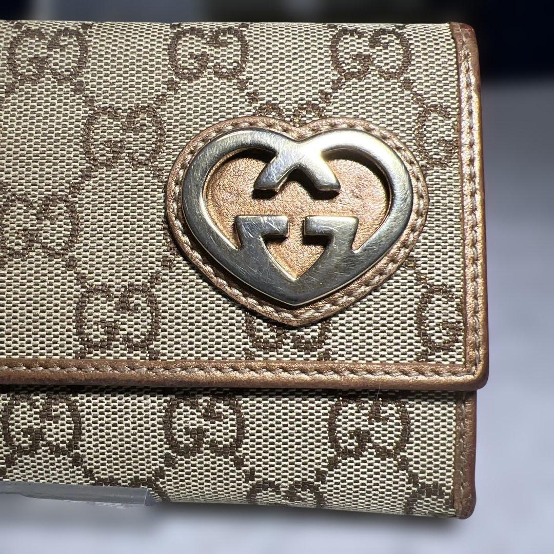 グッチ GUCCI 財布 GGキャンバス ラブリーハート 人気柄 レディース