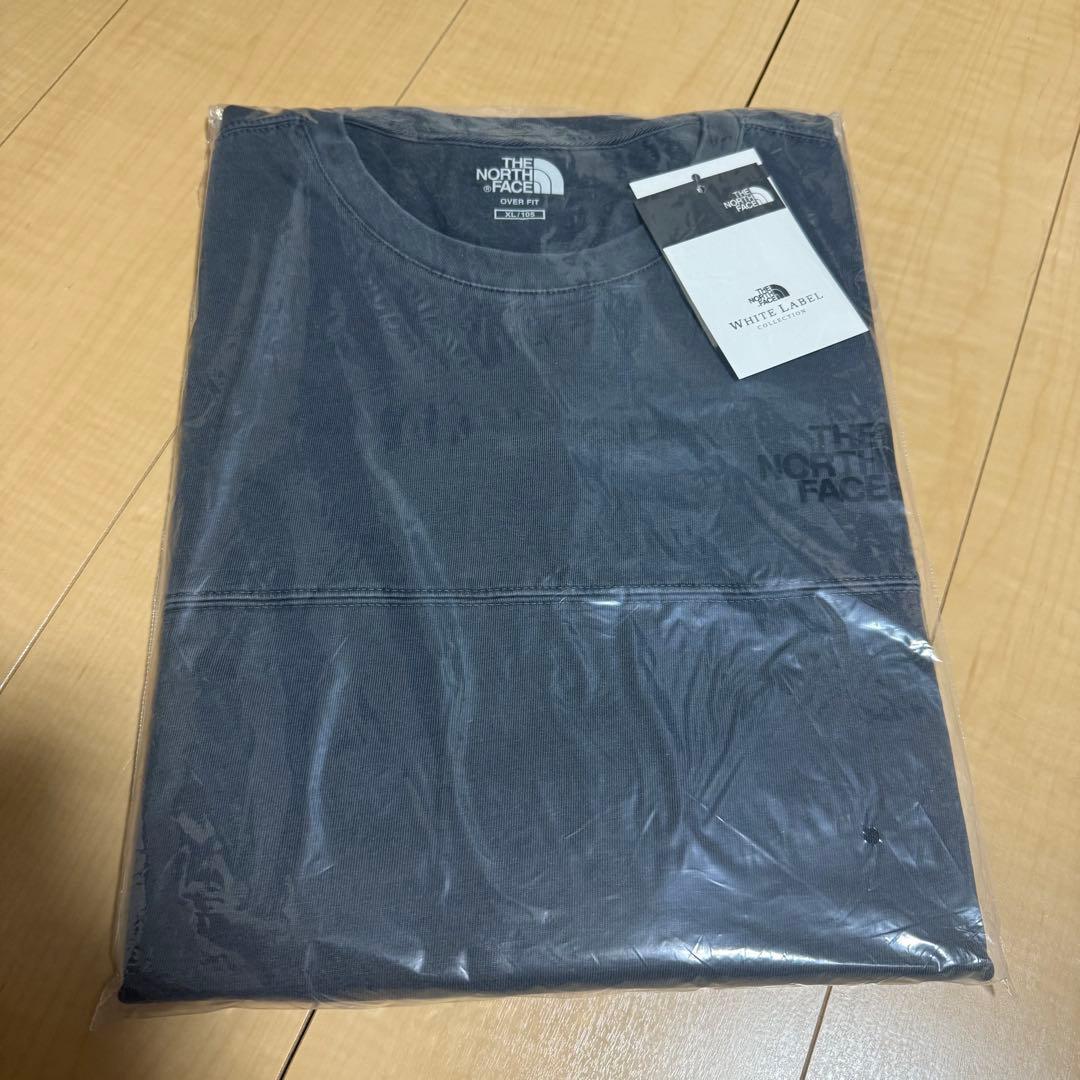 【韓国限定】THE NORTH FACE ロゴ ステッチ Tシャツ グレー XL