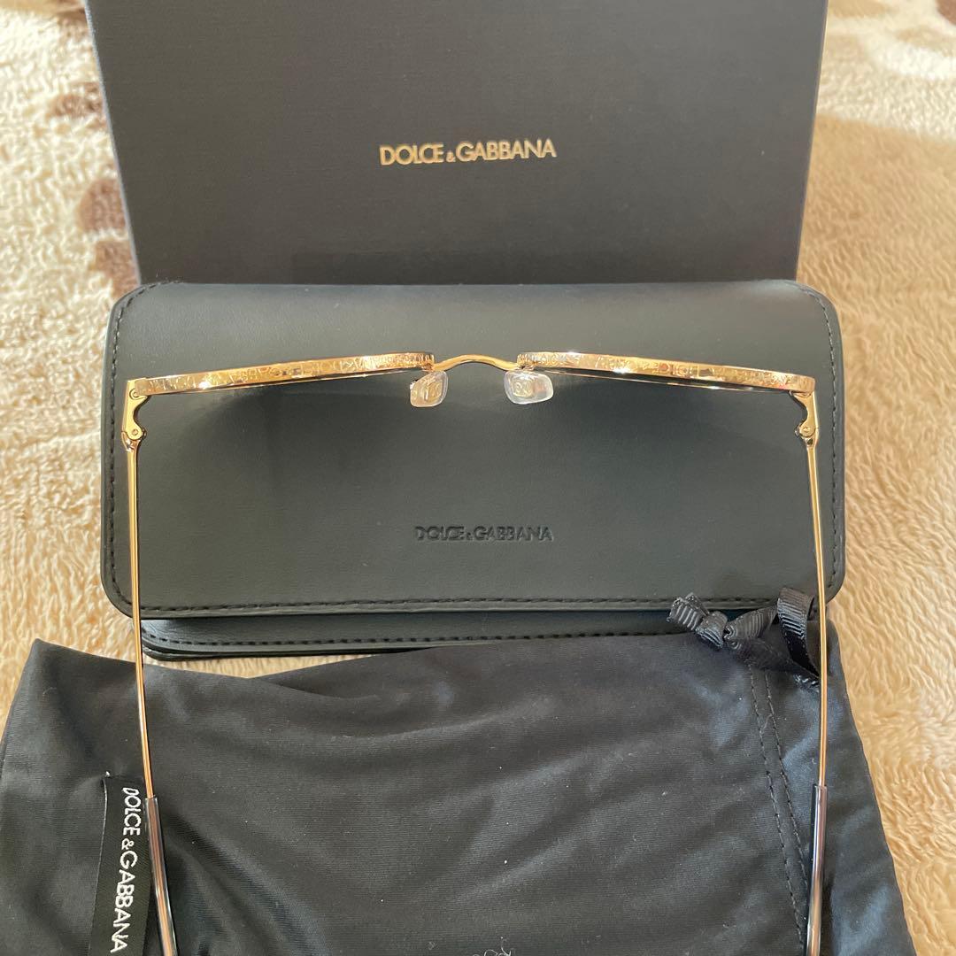 Dolce & Gabbana ヒョウ柄ラウンドサングラス