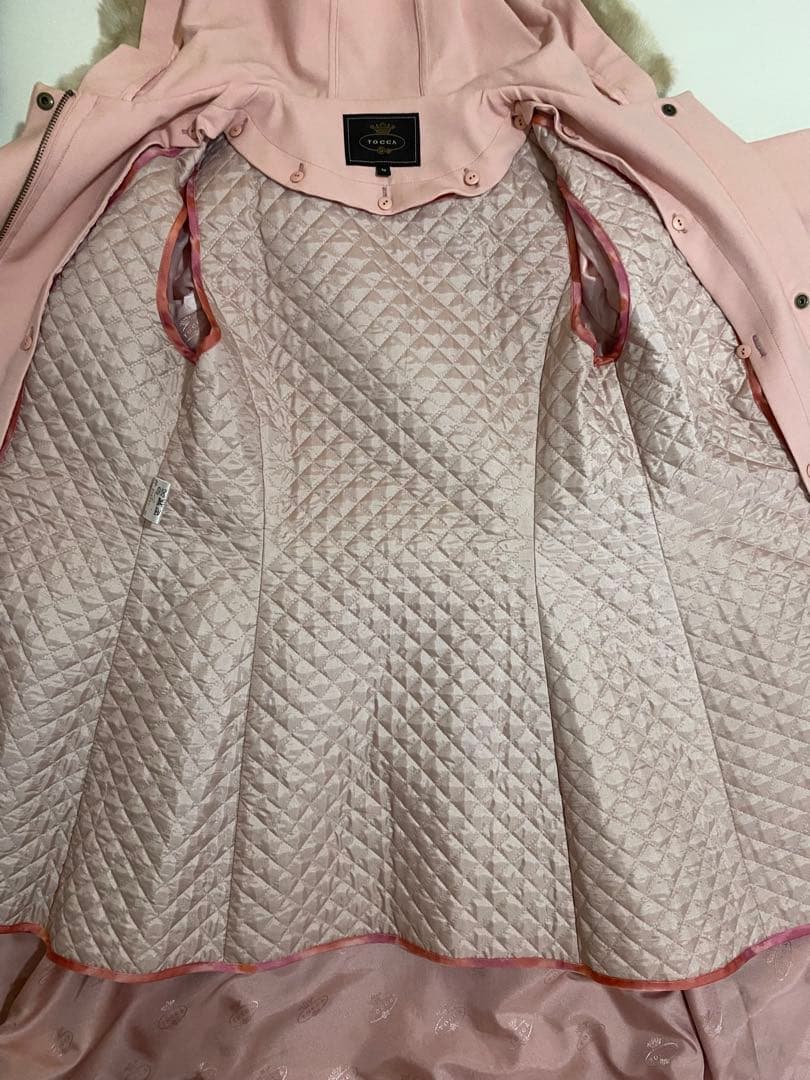TOCCA/０サイズ/フリル・ライナー付きコート/超美品→１度のみ使用