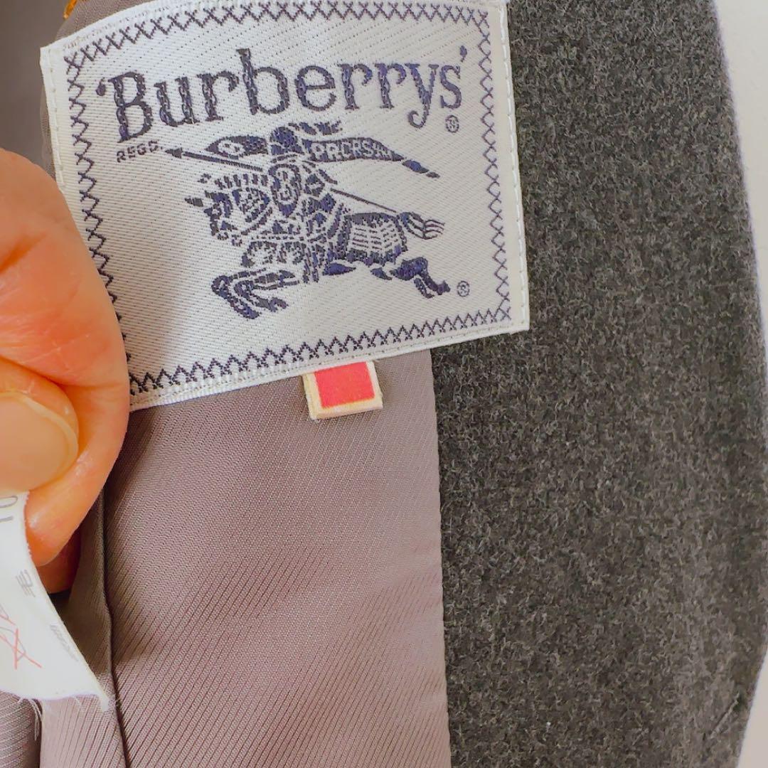 美品♡ Burberrys 金ボタン　グレー　ブレザー　ウール