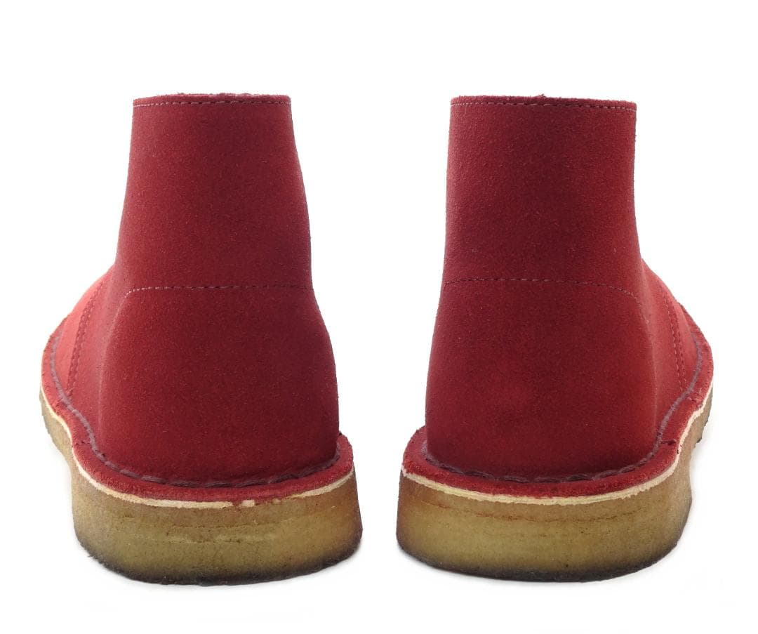 Clarks デザートブーツ 24.5cm ボルドー レディース チャッカブーツ
