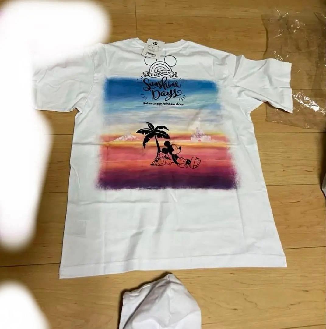ディズニーミッキー、ミッキーのTシャツ、M、LLサイズ（ディズニーランド）