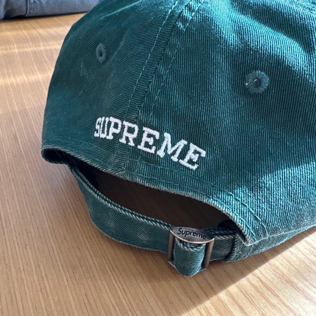 Supreme グリーン キャップ Sロゴ　25