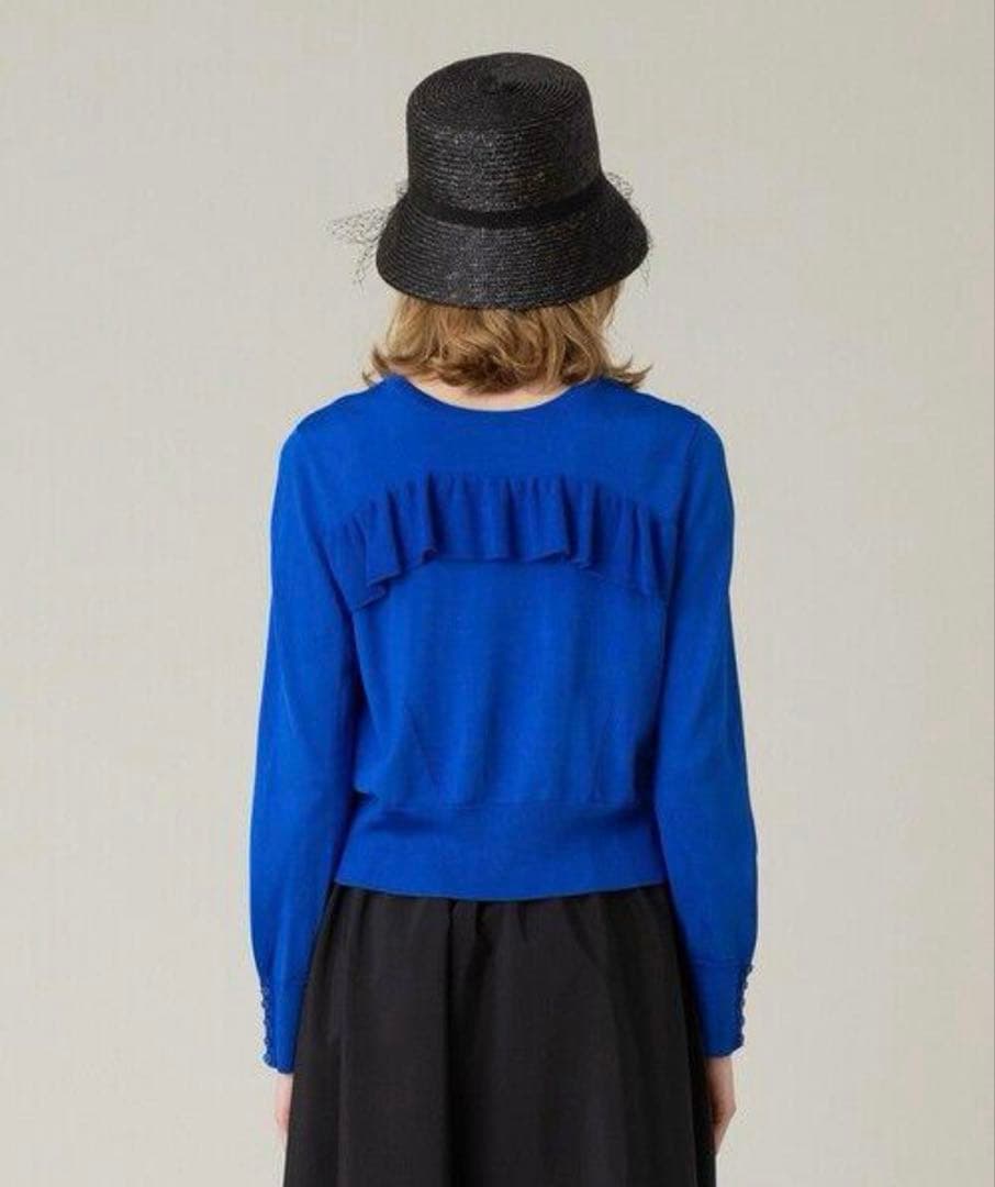 【美品】LOULOU WILLOUGHBY バックフリリー2WAYカーディガン