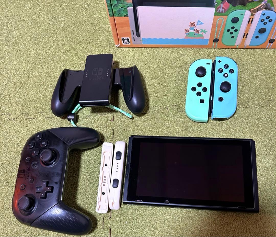 Nintendo Switch あつ森デザインプロコン付き