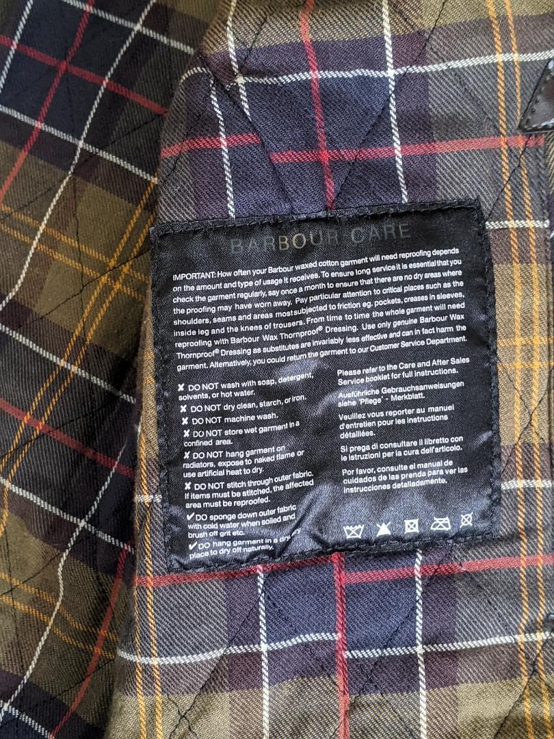 BARBOUR バブアー KELSALL ワックスジャケット 中綿パーカー
