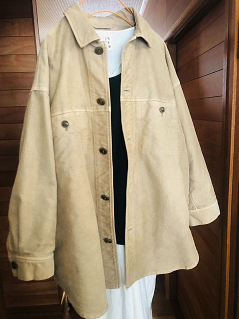 nest Robe ネストローブコットンモールスキンビッグシャツジャケット