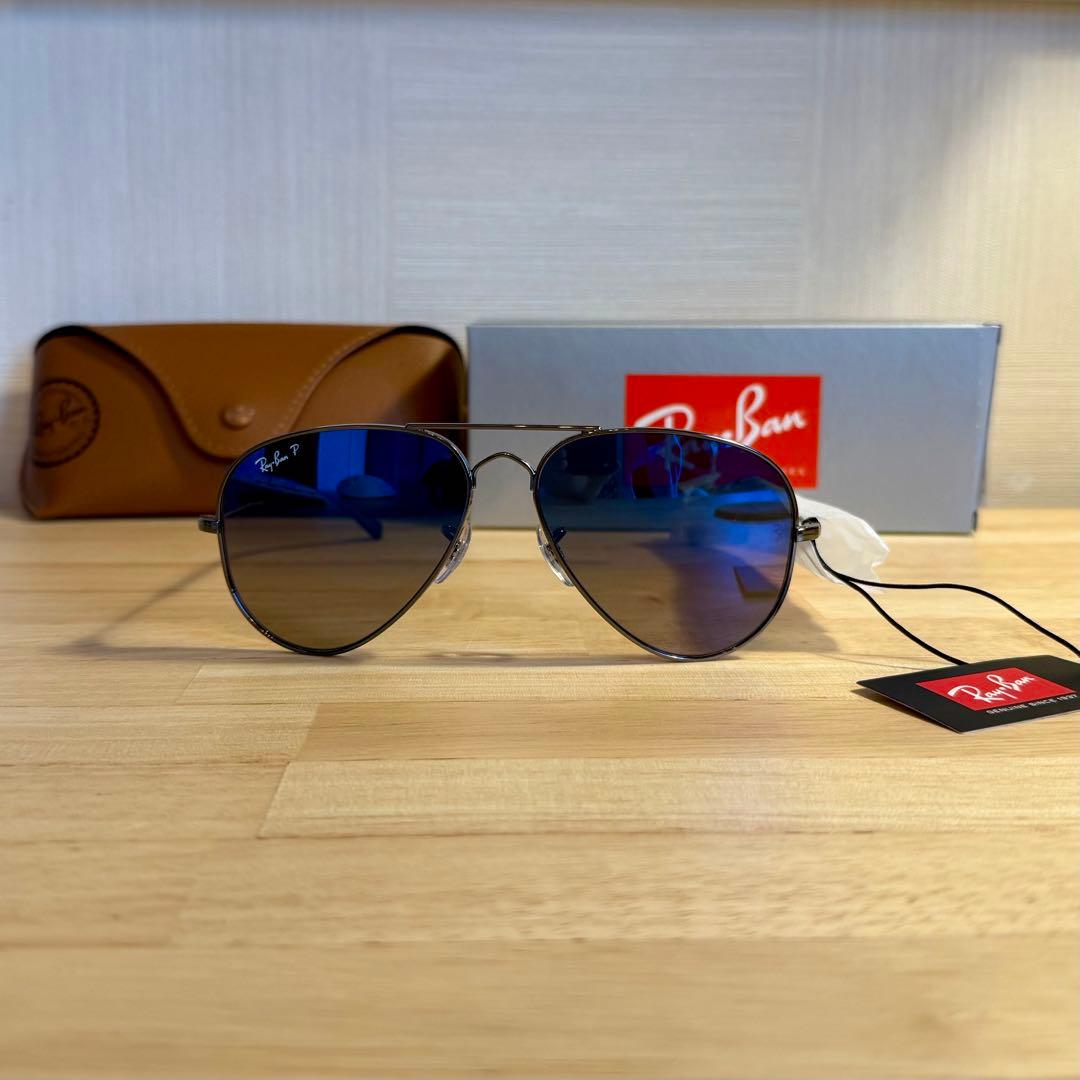 【新品】Ray-Ban 偏光サングラス RB3825 OLD AVIATOR