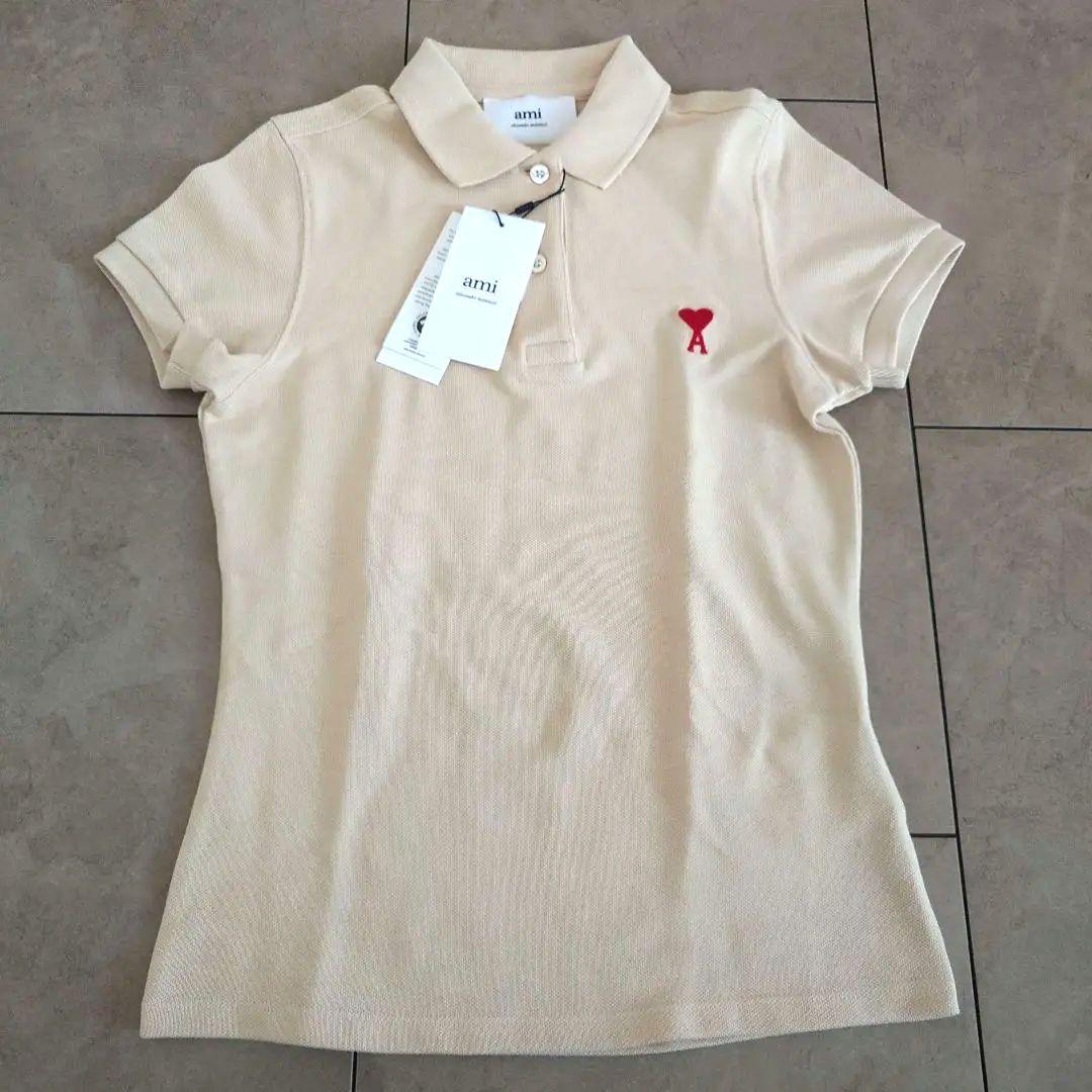新品タグ付き♡ アミパリス ポロシャツ ベージュ 半袖 オーガニックコットン