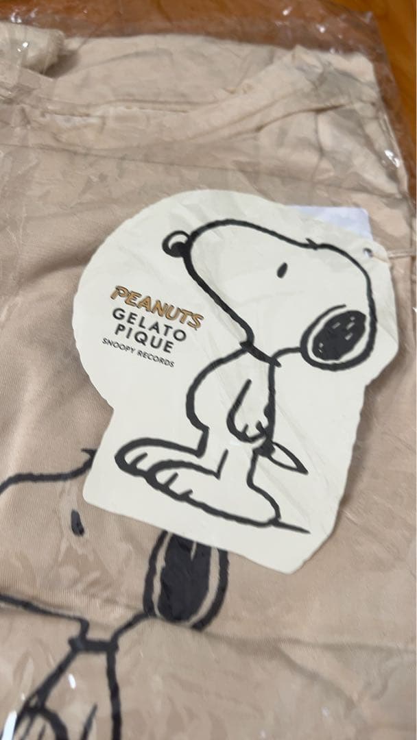 スヌーピー 新品 PEANUTS ワンポイントドレス ワンピース　ジェラピケ