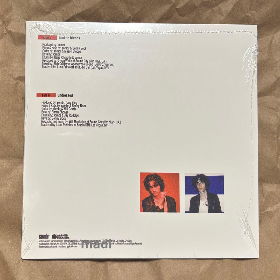Sombr ソンバー 7インチ レコード back to friends