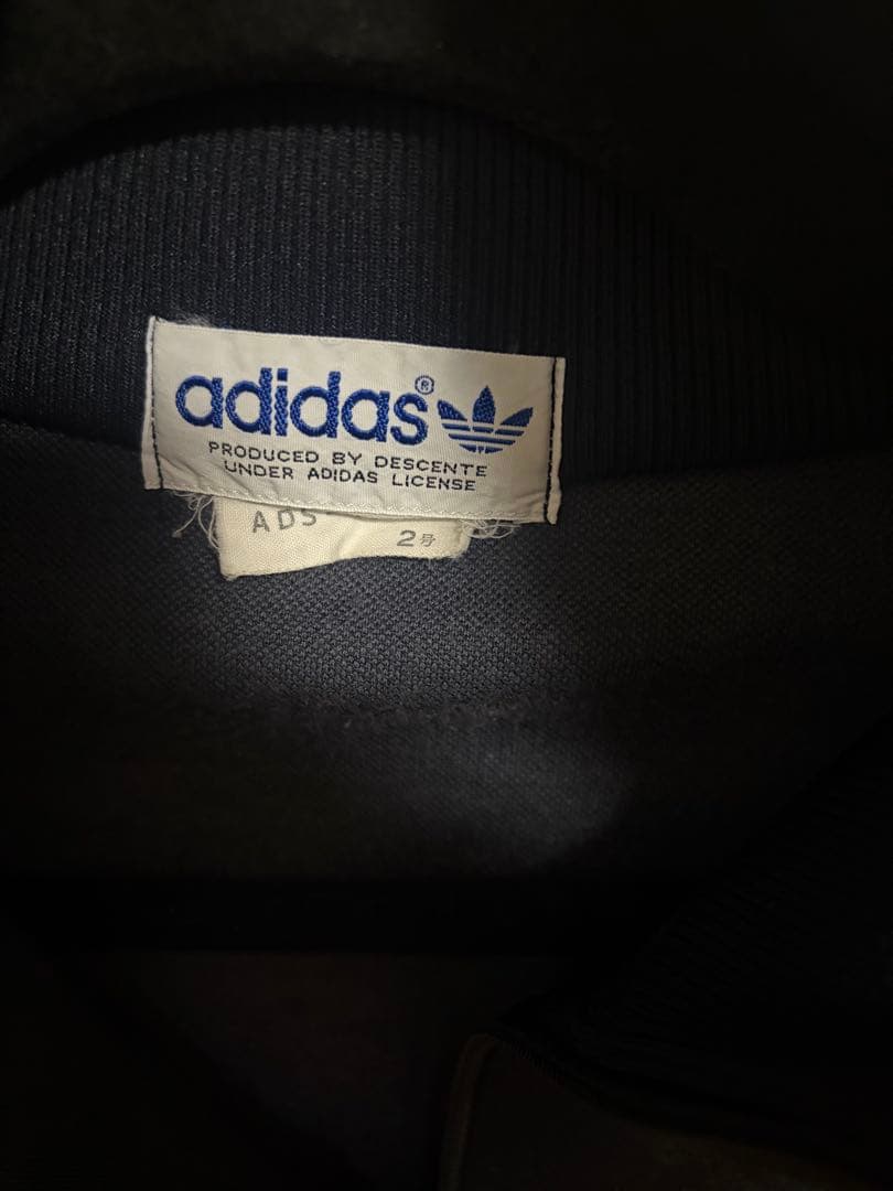 80s デサント製　adidas トラックジャケット　Mサイズ　ジャージ