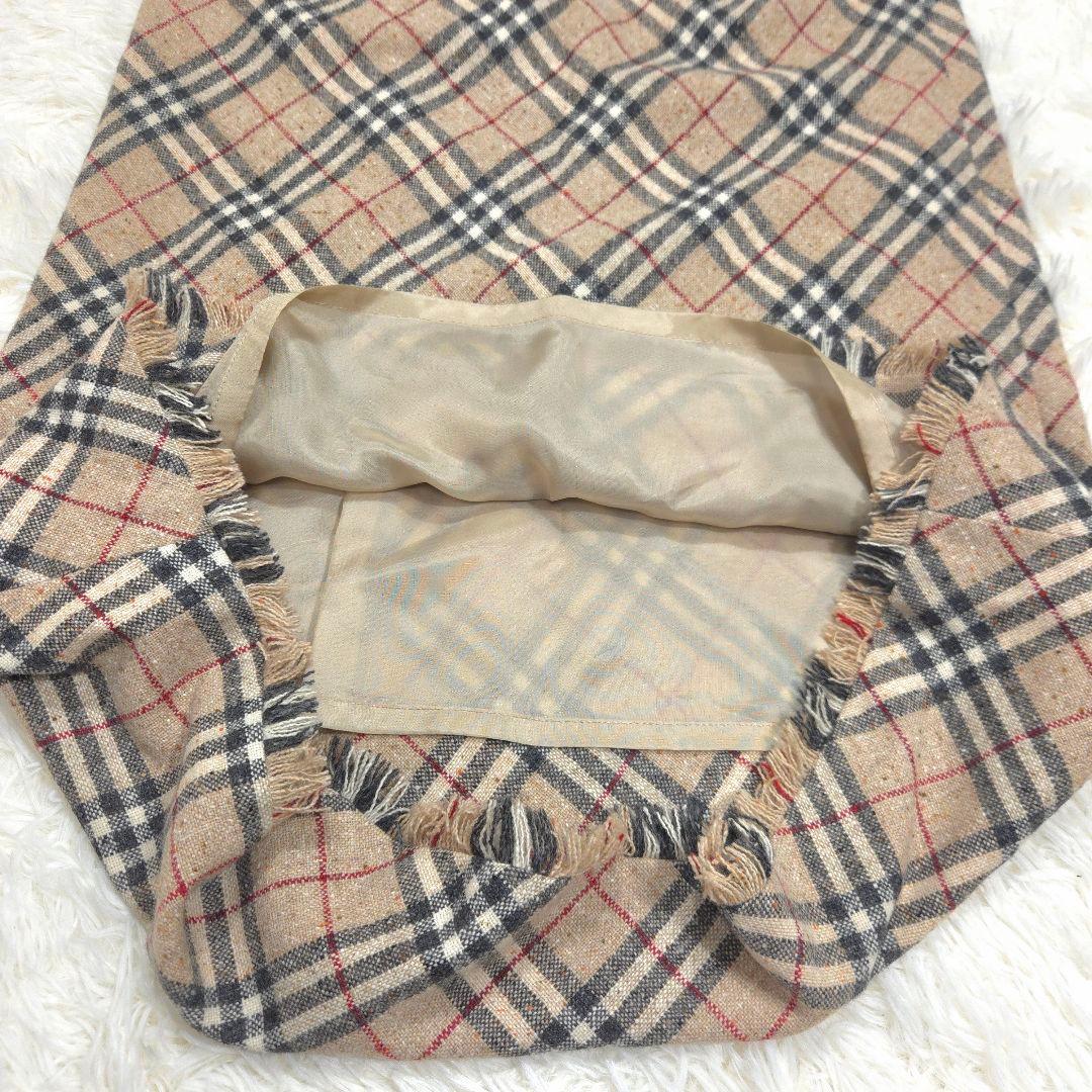 BURBERRY バーバリー 40 L ロング スカート ノバチェック ベルト