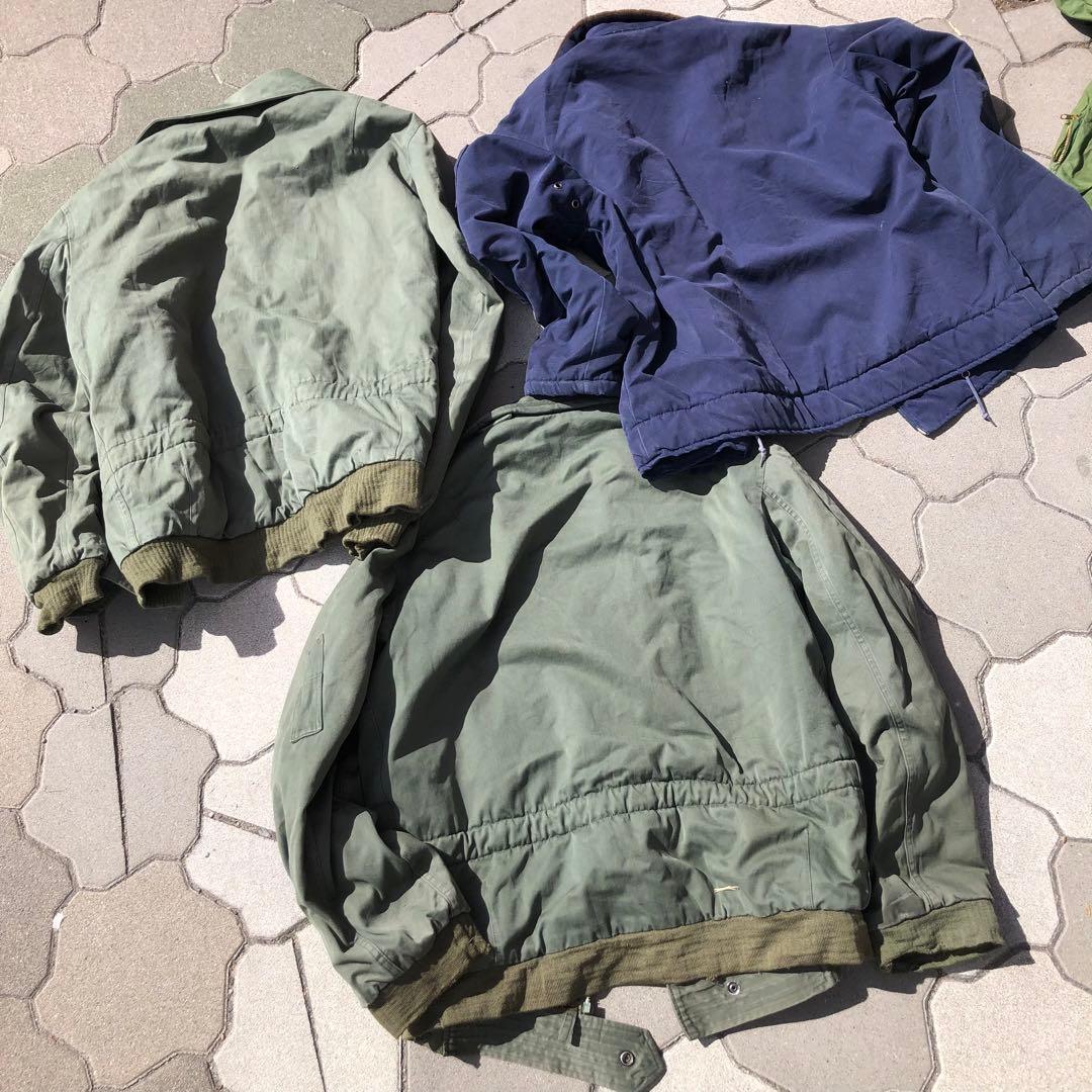 な*び様 80s フランス軍 実物 フライトジャケット デッキ 3着セット B-