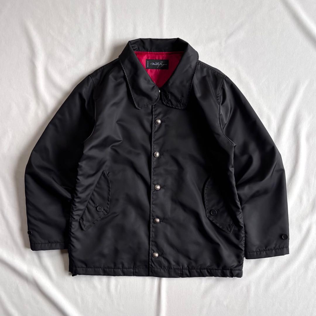ジャケット・アウター 00s MILKBOY cross design nylon JKT BLK