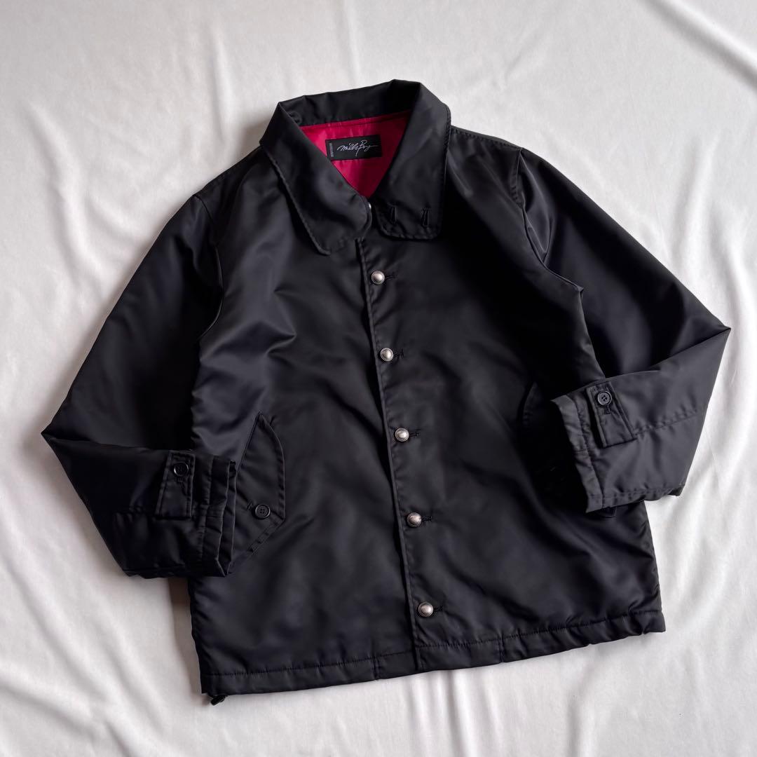 ジャケット・アウター 00s MILKBOY cross design nylon JKT BLK