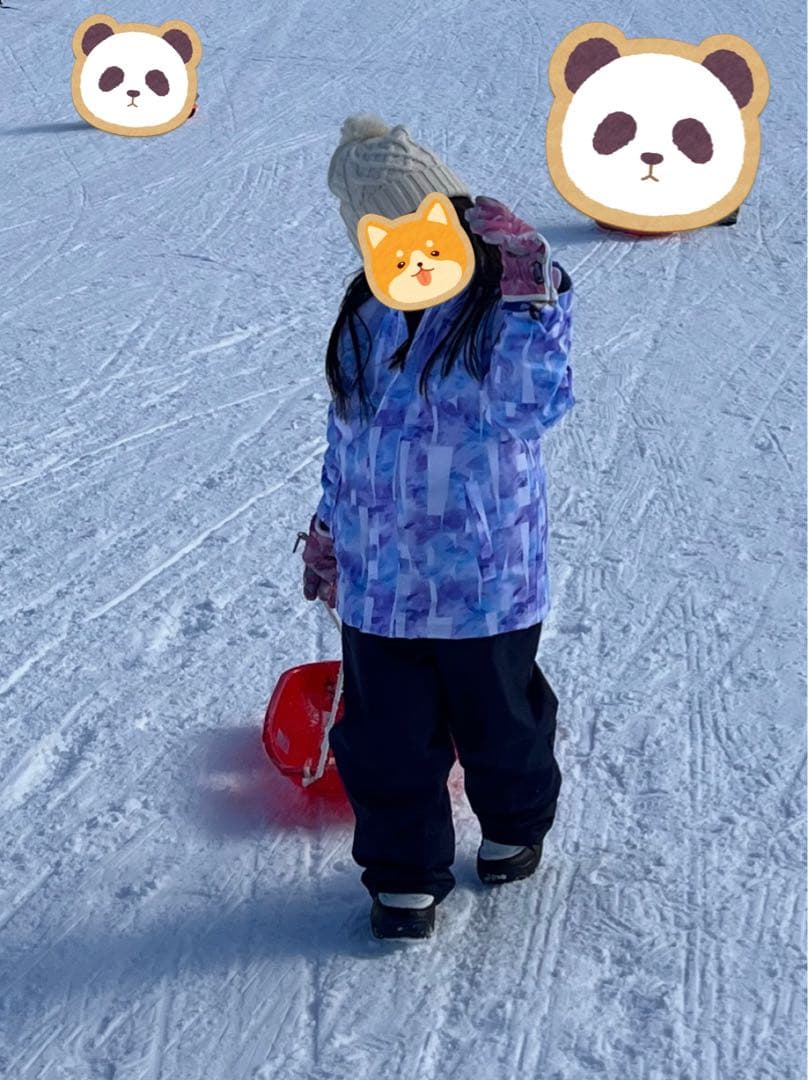 女の子 スキーウェア フルセット 130cm スノーウェア ブーツ付き 雪遊び