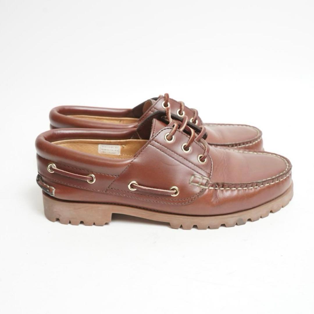 【美品】REGAL リーガル 3eye JE38 デッキシューズ レザー 25