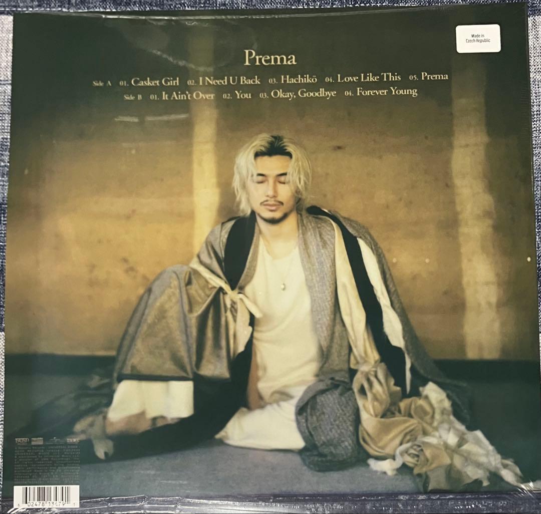LP 限定盤 Prema (クリアヴァイナル仕様/アナログレコード)藤井 風