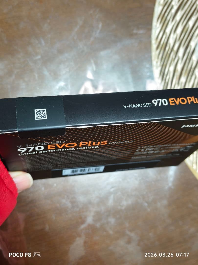 Samsung 970 EVO Plus 500GB NVMe M.2未開封