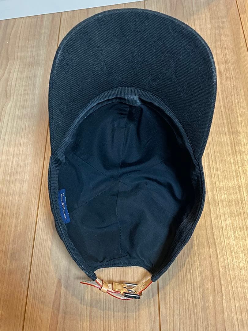 美品★ルイヴィトン★キャップ モノグラムエッセンシャル 黒　サイズ58