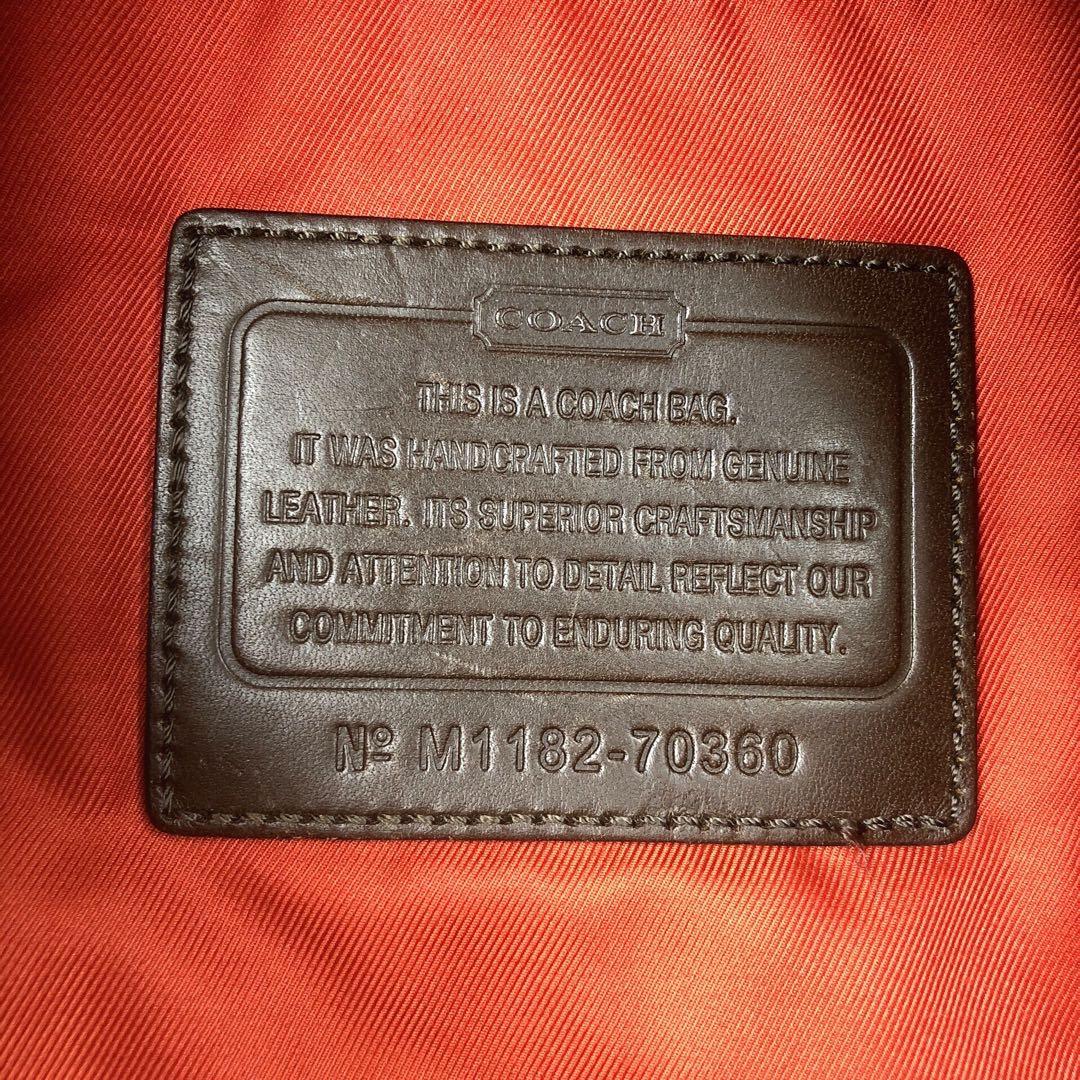 ◆美品◆COACH 入手困難　希少色オレンジ レザー ボディバッグ