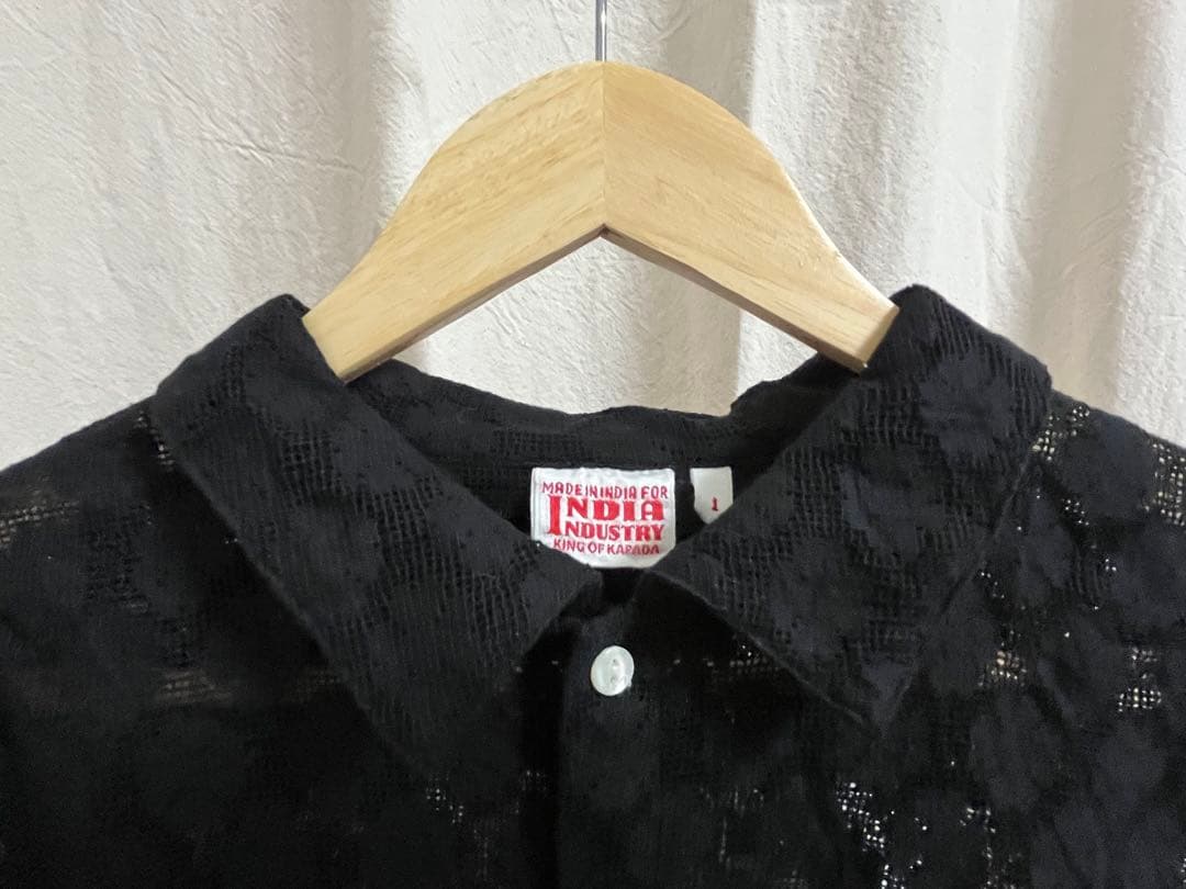 knaページ新品・未使用〖INDIA INDUSTRY〗レース ブラック
