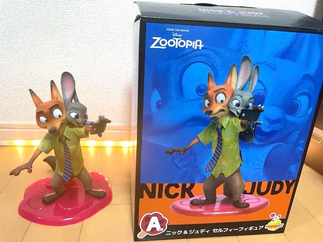 ズートピア happy一番くじ　ニック & ジュディ　フィギュア