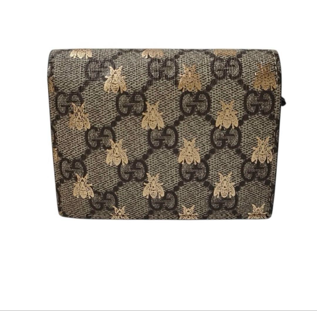 GUCCI GGスプリーム 蜂 二つ折り財布 美品