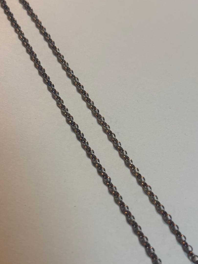 クレーンリングペンダント　ロールチェーン18inch