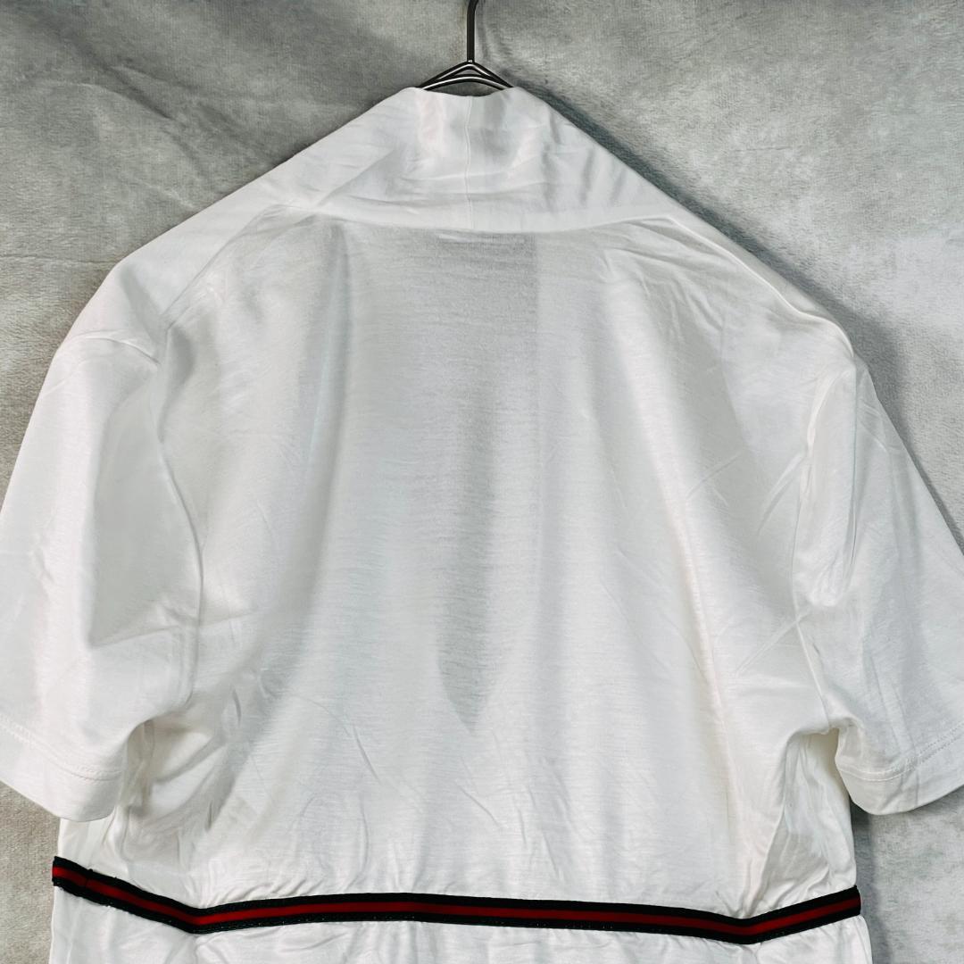 【グッチ】GUCCI 高級モダール100% シェリーライン カットソー Tシャツ