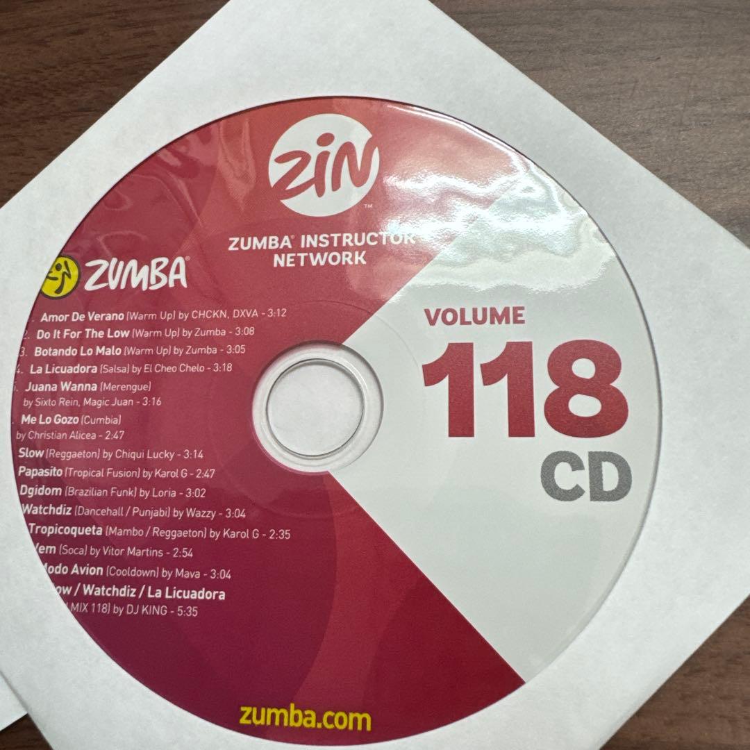 【最新作】ZUMBA zin118 CD&DVD セット