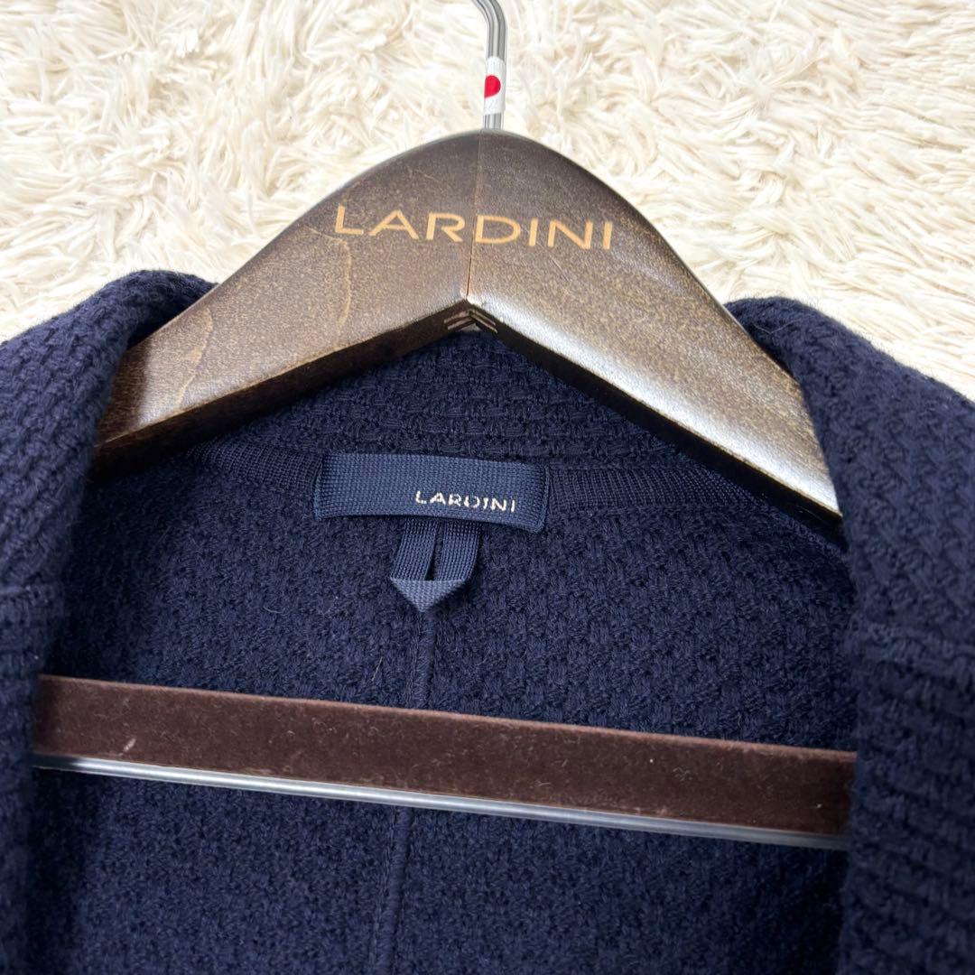 LARDINI ラルディーニ テーラードジャケット ネイビー アルパカ ウール