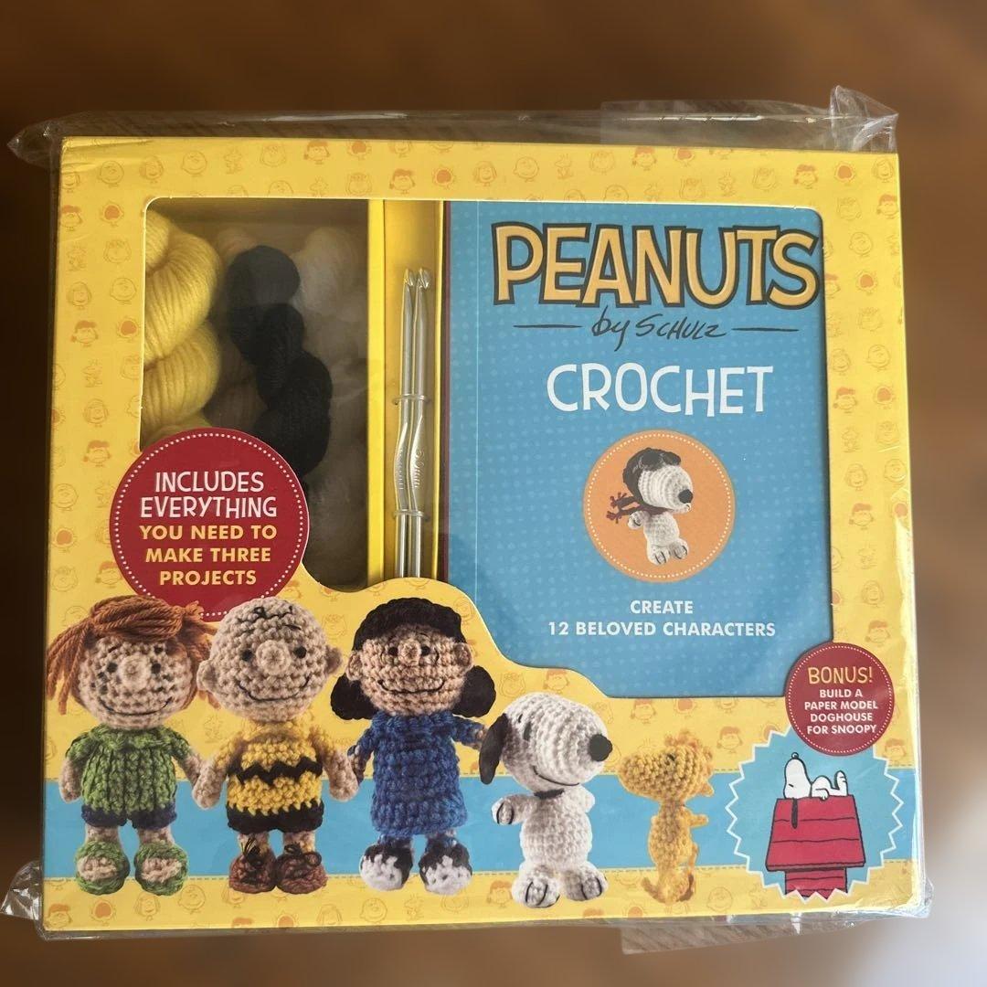 スヌーピーPEANUTSSNOOPYかぎ針編みキットハンドメイド本キット新品