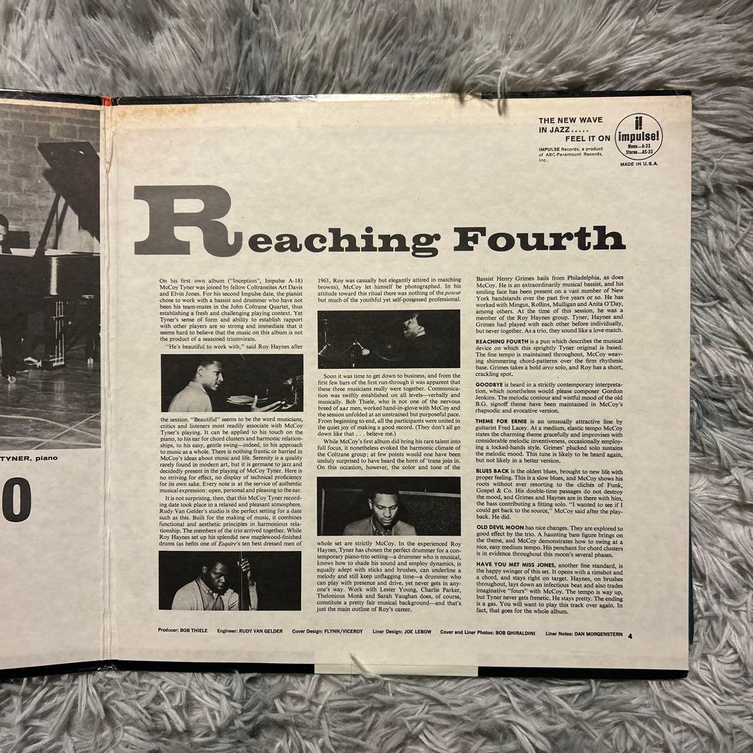 洋楽 McCoy Tyner Trio - Reaching Fourth US